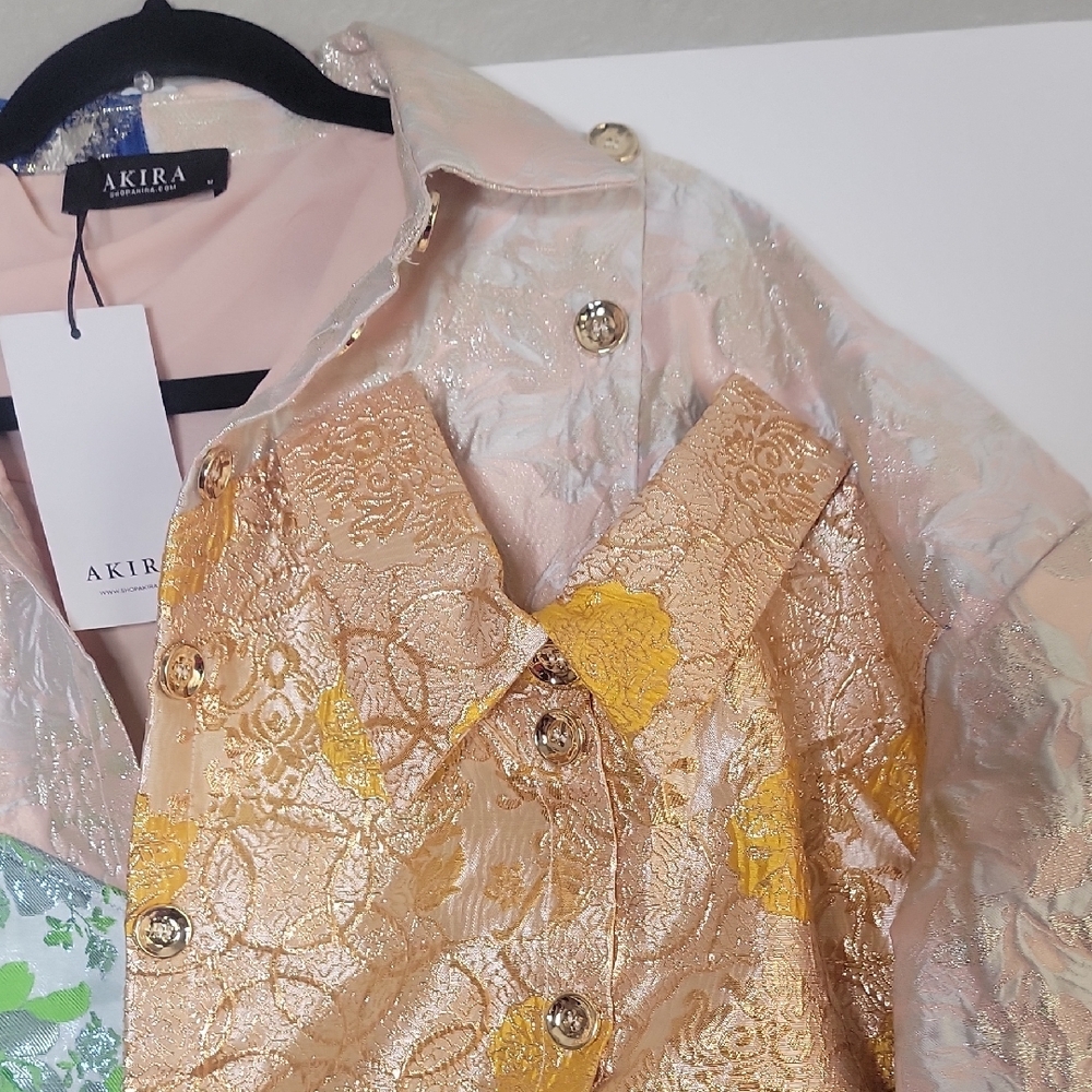 AKIRA Vibrant Patchwork Blazer NWT - image 4